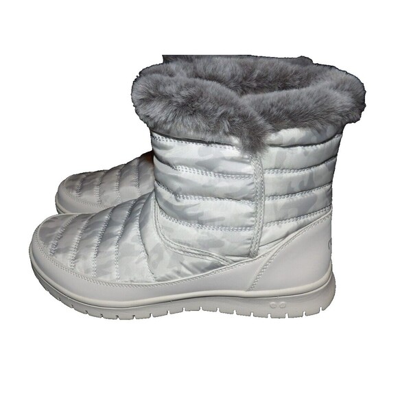 Ryka Women's Suzy Winter Booties White Camo 8W New White Gray Camouflage In Box - Picture 4 of 16